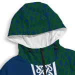 customized utah jazz tribal swirls navy windbreaker jacket best selling