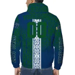 customized utah jazz tribal swirls navy windbreaker jacket best selling
