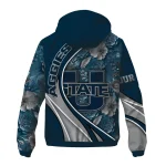 customized utah state aggies blossoms helmet navy windbreaker jacket best selling