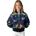 customized utah state aggies spongebob playtime navy blue bomber jacket best selling