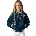 customized utah state aggies usa flag claws navy varsity jacket best selling