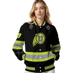customized utah utes heartbeat accent black green varsity jacket best selling