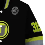 customized utah utes heartbeat accent black green varsity jacket best selling