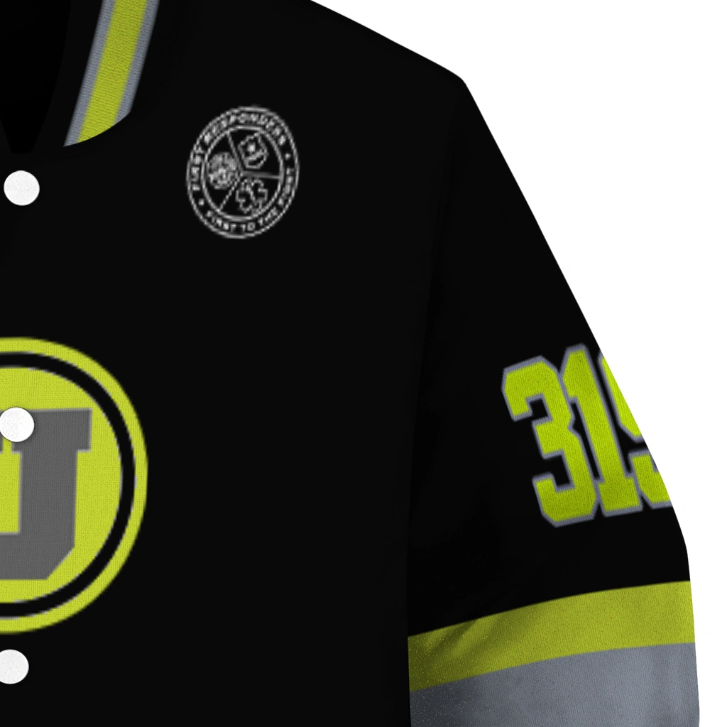 customized utah utes heartbeat accent black green varsity jacket premium grade customized utah utes heartbeat accent black green varsity jacket premium grade