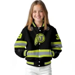 customized utah utes heartbeat accent black green varsity jacket best selling