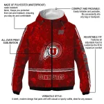 customized utah utes shards cluster red windbreaker jacket best selling
