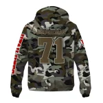 customized utah utes skull camo camouflage windbreaker jacket best selling