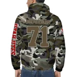 customized utah utes skull camo camouflage windbreaker jacket best selling