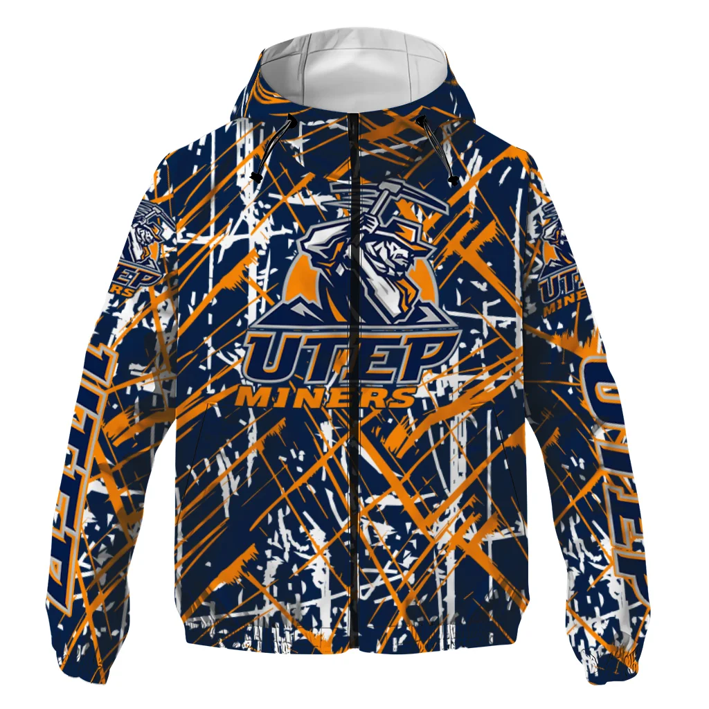 customized utep miners brushstroke pattern blue windbreaker jacket best selling customized utep miners brushstroke pattern blue windbreaker jacket best selling