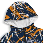 customized utep miners brushstroke pattern blue windbreaker jacket best selling