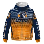 customized utep miners pattern layers blue windbreaker jacket best selling