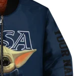 customized utsa roadrunners adorable yoda orange black bomber jacket best selling