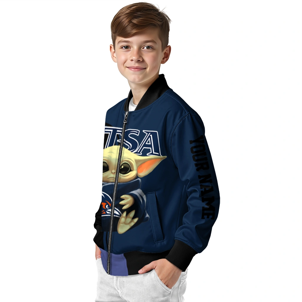 customized utsa roadrunners adorable yoda orange black bomber jacket trendy customized utsa roadrunners adorable yoda orange black bomber jacket trendy