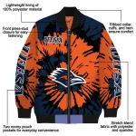 customized utsa roadrunners burst splatter orange bomber jacket best selling