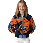 customized utsa roadrunners burst splatter orange bomber jacket best selling