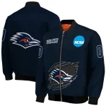 customized utsa roadrunners claw mark orange bomber jacket best selling