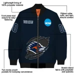 customized utsa roadrunners claw mark orange bomber jacket best selling