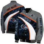 customized utsa roadrunners electric flash orange varsity jacket best selling