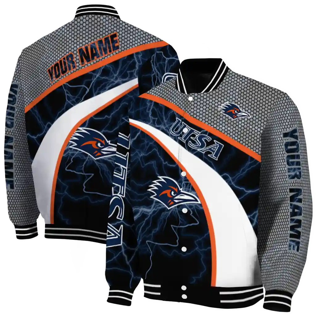 customized utsa roadrunners electric flash orange varsity jacket fashion forward customized utsa roadrunners electric flash orange varsity jacket fashion forward