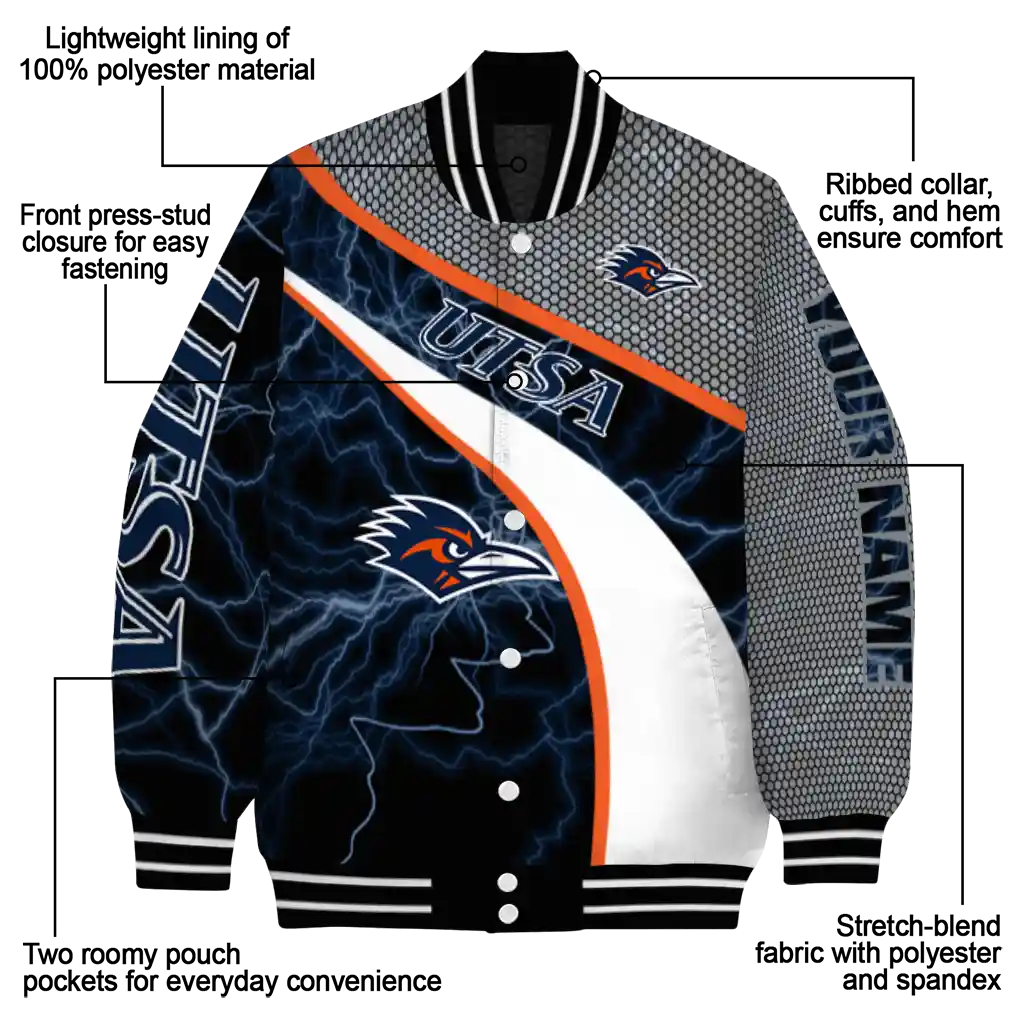 customized utsa roadrunners electric flash orange varsity jacket new arrival customized utsa roadrunners electric flash orange varsity jacket new arrival