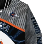 customized utsa roadrunners electric flash orange varsity jacket best selling