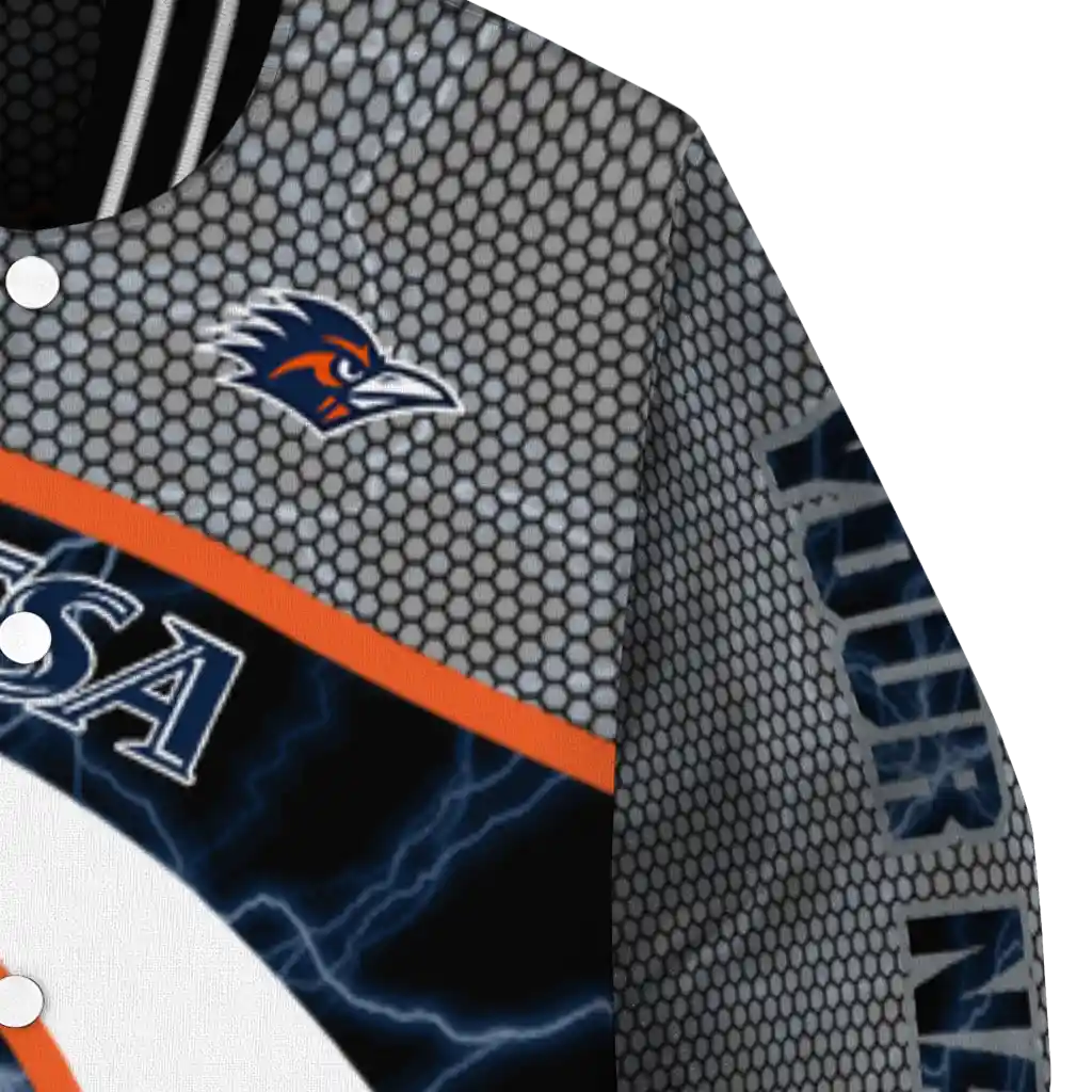 customized utsa roadrunners electric flash orange varsity jacket premium grade customized utsa roadrunners electric flash orange varsity jacket premium grade