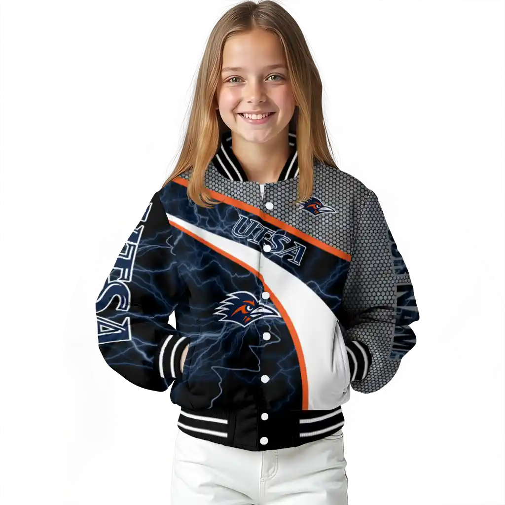 customized utsa roadrunners electric flash orange varsity jacket top rated customized utsa roadrunners electric flash orange varsity jacket top rated