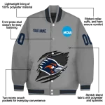 customized utsa roadrunners feral slash grey varsity jacket best selling