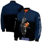 customized utsa roadrunners groot football orange black bomber jacket best selling