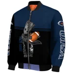 customized utsa roadrunners groot football orange black bomber jacket best selling