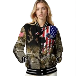 customized utsa roadrunners patriot deer camouflage varsity jacket best selling