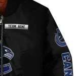 customized vancouver canucks american flag skull black bomber jacket best selling