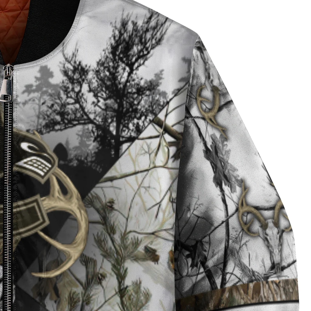 customized vancouver canucks deer skull camouflage white bomber jacket premium grade customized vancouver canucks deer skull camouflage white bomber jacket premium grade