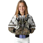 customized vancouver canucks deer skull camouflage white bomber jacket best selling
