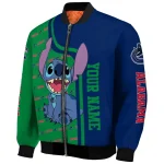 customized vancouver canucks stitch laughing blue bomber jacket best selling