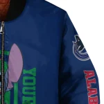 customized vancouver canucks stitch laughing blue bomber jacket best selling
