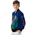 customized vancouver canucks stitch laughing blue bomber jacket best selling