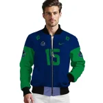 customized vancouver canucks team patch blue bomber jacket best selling