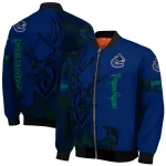customized vancouver canucks tribal deer art blue bomber jacket best selling