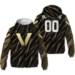 customized vanderbilt commodores abstract streaks black windbreaker jacket best selling