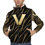 customized vanderbilt commodores abstract streaks black windbreaker jacket best selling