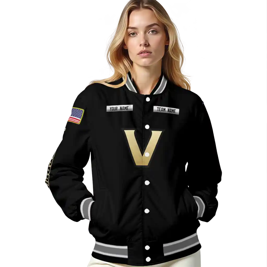 customized vanderbilt commodores american flag skull black varsity jacket latest model customized vanderbilt commodores american flag skull black varsity jacket latest model