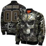customized vanderbilt commodores camouflage skull camouflage bomber jacket best selling