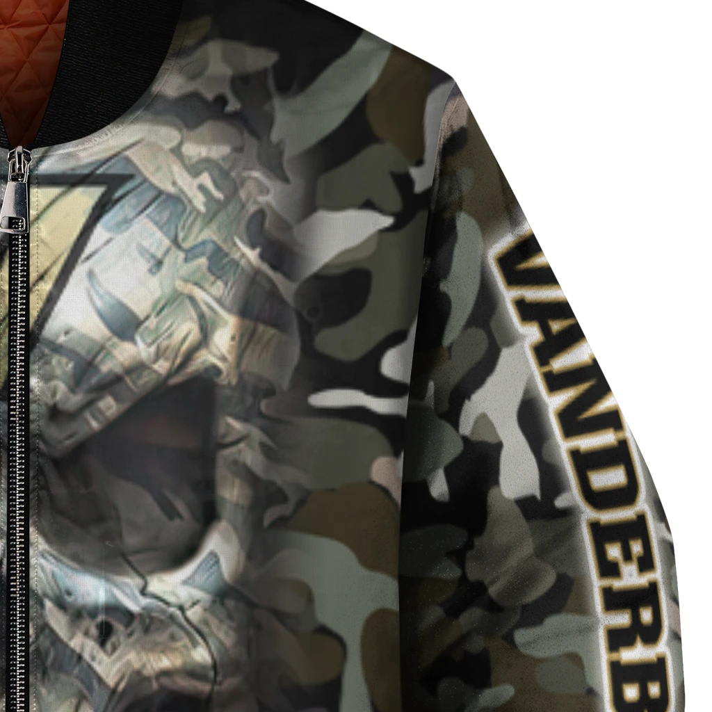 customized vanderbilt commodores camouflage skull camouflage bomber jacket premium grade customized vanderbilt commodores camouflage skull camouflage bomber jacket premium grade