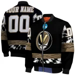 customized vanderbilt commodores circle skull black bomber jacket best selling