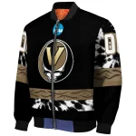 customized vanderbilt commodores circle skull black bomber jacket best selling