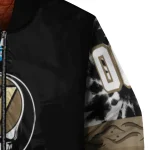 customized vanderbilt commodores circle skull black bomber jacket best selling