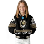customized vanderbilt commodores circle skull black varsity jacket best selling