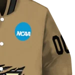 customized vanderbilt commodores claw effect beige varsity jacket best selling