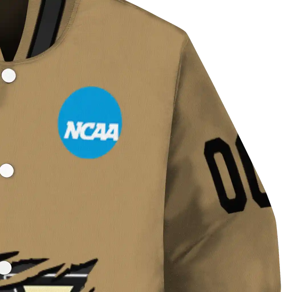customized vanderbilt commodores claw effect beige varsity jacket premium grade customized vanderbilt commodores claw effect beige varsity jacket premium grade